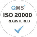 ISO 20000 Registered - White